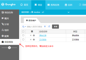 Gungho項目管理系統(tǒng)自定義菜單命令擴展實現過程