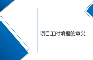 淺說項(xiàng)目工時(shí)填報(bào)的意義